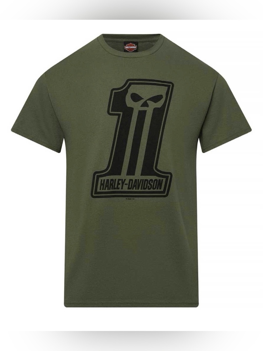 Harley-Davidson Dark Trait Short Sleeve Tee Military Green XL NWT